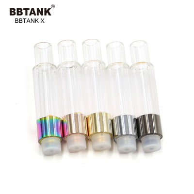 ตลับน้ำมันเซรามิก 1.0 มล. 510 ด้าย CBD น้ำมัน Vape ปากกาพร้อมถังแก้ว