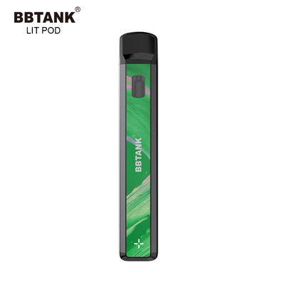 แบตเตอรี่แบบชาร์จไฟได้ขดลวดเซรามิก 1.0ml cbd น้ำมันทิ้ง vape pod อุปกรณ์