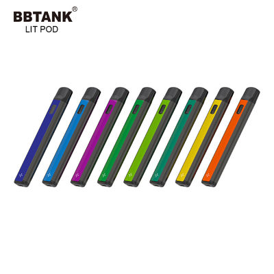 แบตเตอรี่แบบชาร์จไฟได้ขดลวดเซรามิก 1.0ml cbd น้ำมันทิ้ง vape pod อุปกรณ์