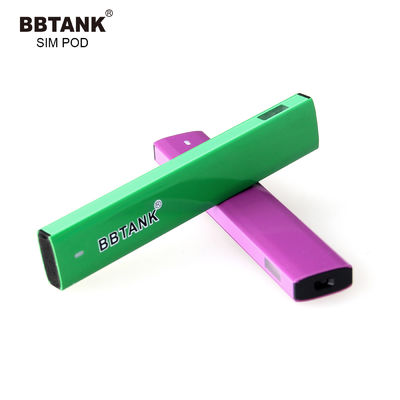 FDA 3.5V 0.8g CBD อุปกรณ์ Vape แบบใช้แล้วทิ้ง Pod อลูมิเนียมอัลลอยด์