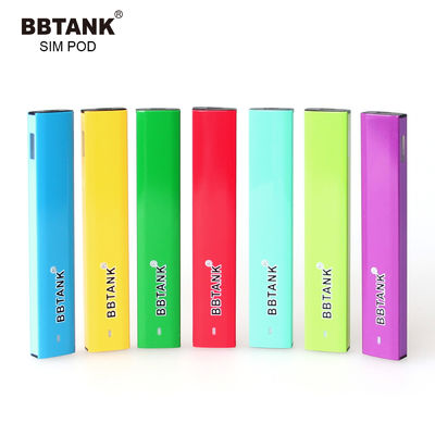 FDA 3.5V 0.8g CBD อุปกรณ์ Vape แบบใช้แล้วทิ้ง Pod อลูมิเนียมอัลลอยด์