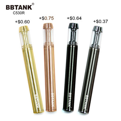Ceramic Coil CBD อุปกรณ์ Vape แบบใช้แล้วทิ้ง 12mm Vaporizers แบบพกพา