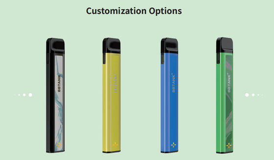 2021 ทิ้ง CBD/THC Vape Pod BBTANK Mi POD โลโก้ที่กำหนดเองที่มีสีสันและบรรจุภัณฑ์เปลี่ยนตลับหมึก Ceramic Coil