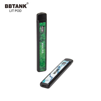 โลหะไม่มีการอุดตัน CBD อุปกรณ์ Vape แบบใช้แล้วทิ้ง CE Healthy E Cig