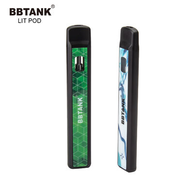 เต็มแกรม 530mAh Slim Delta 10 ปากกา Vape แบบใช้แล้วทิ้ง Ceramic Coil
