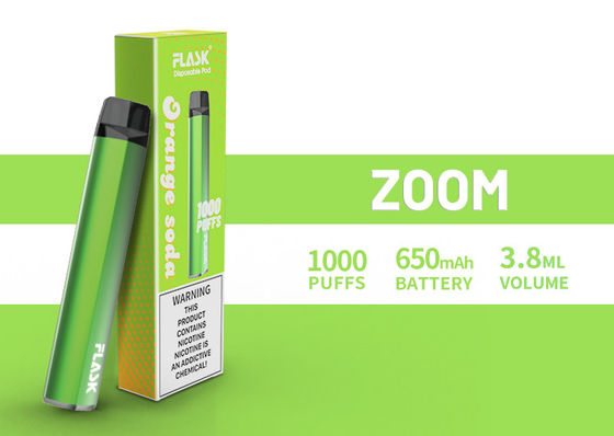 ZOOM ใช้แล้วทิ้ง Vapepen vapenation 1000puffs 650Mah Cotton Organic