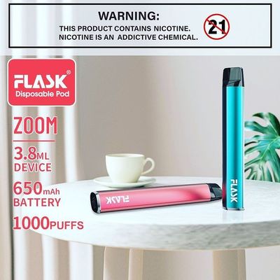 ZOOM ใช้แล้วทิ้ง Vapepen vapenation 1000puffs 650Mah Cotton Organic