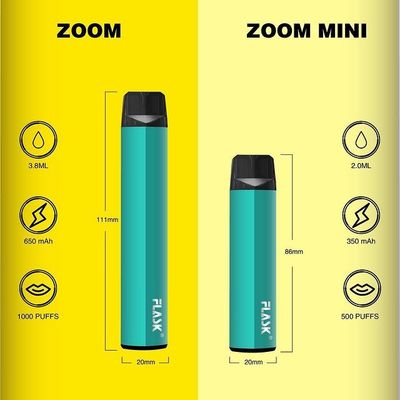ZOOM ใช้แล้วทิ้ง Vapepen vapenation 1000puffs 650Mah Cotton Organic