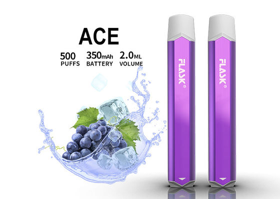 ปากกา Grape Ice 2g รส Vaporizer, 400mAH ปากกา Vape แบบใช้แล้วทิ้ง