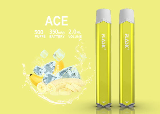 ปากกา Vaporizer รสไหลเวียนของอากาศ 500pa, 100mm Nicotine Vape Disposable