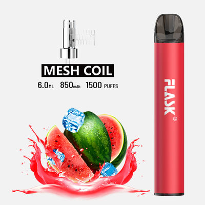 Mesh Coil 850mAh Healthy E Cig Pretty Slim Vaporizer ปากกา CE อนุมัติ