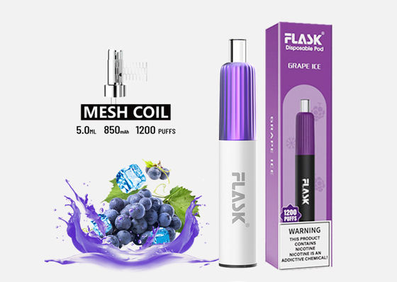 3.7V 2 รสทิ้ง Vape 850mAh E Cig Starter Kits 2% เกลือนิโคติน