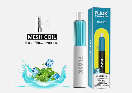 3.7V 2 รสทิ้ง Vape 850mAh E Cig Starter Kits 2% เกลือนิโคติน