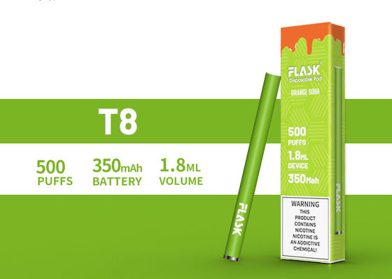 ขายส่ง 500puffs 12 รสคาเฟอีน / พลังงาน Vape Stick Nicsalt บุหรี่อิเล็กทรอนิกส์ที่ใช้แล้วทิ้ง