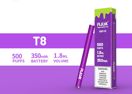 ขายส่ง 500puffs 12 รสคาเฟอีน / พลังงาน Vape Stick Nicsalt บุหรี่อิเล็กทรอนิกส์ที่ใช้แล้วทิ้ง