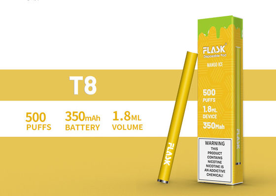 ขายส่ง 500puffs 12 รสคาเฟอีน / พลังงาน Vape Stick Nicsalt บุหรี่อิเล็กทรอนิกส์ที่ใช้แล้วทิ้ง