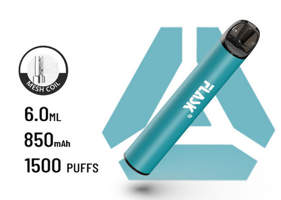 F900 P6 Great AirFlow ทิ้ง VapePen 1500puffs เกลียวตาข่ายแบตเตอรี่ 850Mah