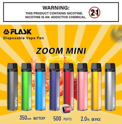 ZOOM Disposal อุปกรณ์ Vapepen มีเสถียรภาพและคุณภาพดีที่สุด 1000puffs 650mah 3.8ml liquid