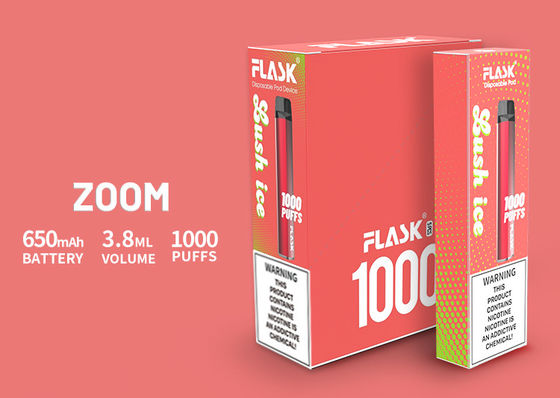 ไอบุหรี่อิเล็กทรอนิกส์ 3.8 มล. 1000puffs Vape Starter Kits