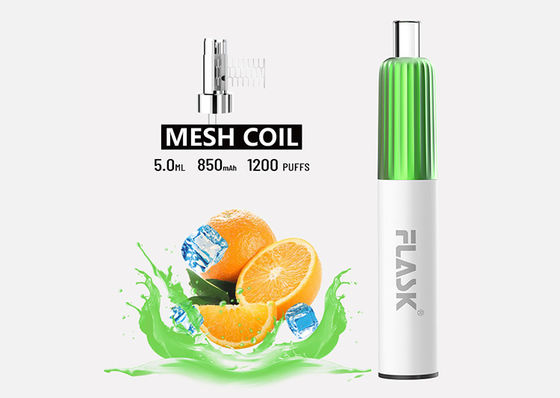 3.7V 5ml Disposable Pod Vaporizer E Cig Starter Kits พร้อมขดลวดตาข่าย