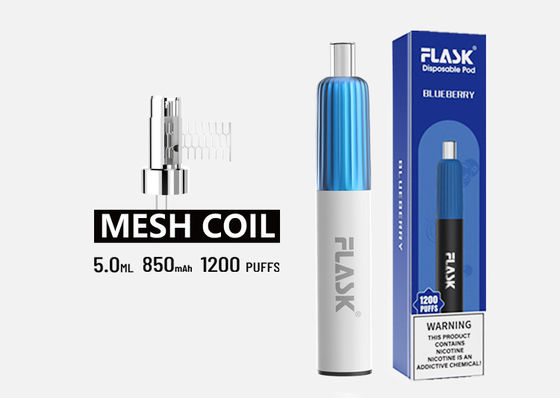 50mg นิโคติน All In One อุปกรณ์ Vape 850mAh บุหรี่อิเล็กทรอนิกส์เพื่อสุขภาพ