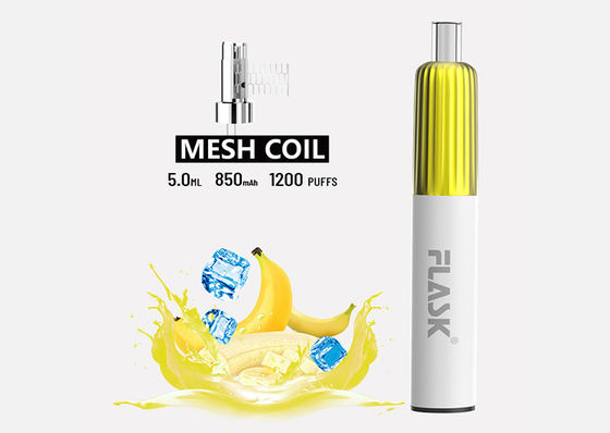 850mAh 2% นิโคตินรสเกลือ Vaporizer ปากกาตาข่ายคอยล์ Vape Pre Filled Pods