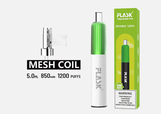 ODM 5ml Dual Flavour Disposable Vape Pod การรับรอง ROHS