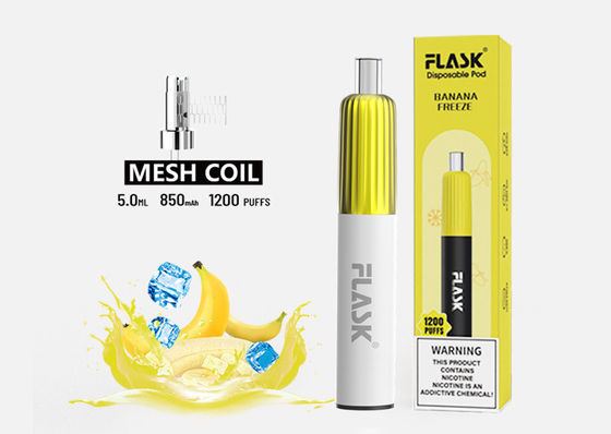 ODM 5ml Dual Flavour Disposable Vape Pod การรับรอง ROHS