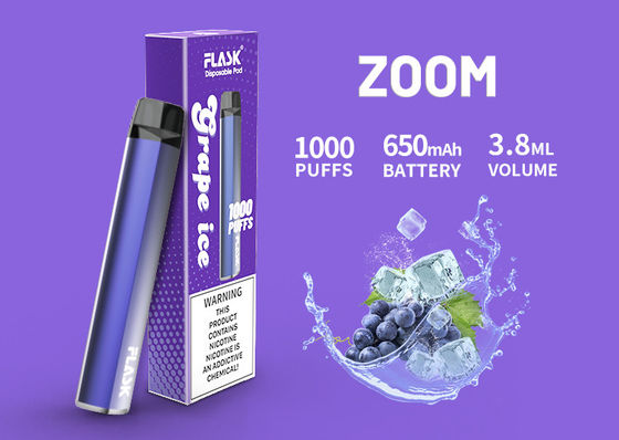 ตลับน้ำมันเซรามิค 1000puffs, ตลับ Vape CBD Vape 3.8ml 650Mah