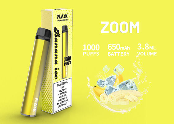 ตลับน้ำมันเซรามิค 1000puffs, ตลับ Vape CBD Vape 3.8ml 650Mah