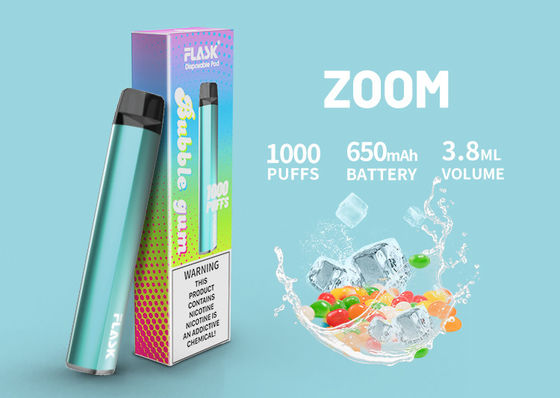 ปากกา Vaporizer รส 650Mah แบบใช้แล้วทิ้ง, บุหรี่ไอระเหย ISO9001 E