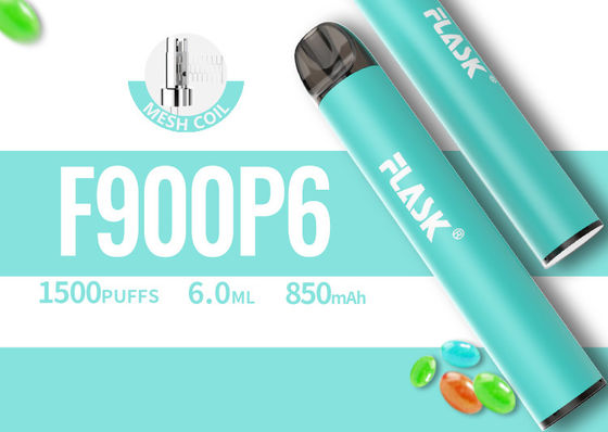 อุปกรณ์ Vape Pod แบบใช้แล้วทิ้ง 6.0ml, 1500puffs Disposable Vape Pen
