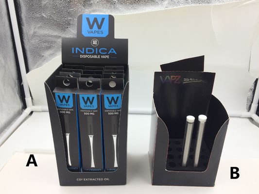 เดลต้า 8 THC ตลับกล่องบรรจุน้ำมัน Vape กล่องกระดาษแข็งพับได้