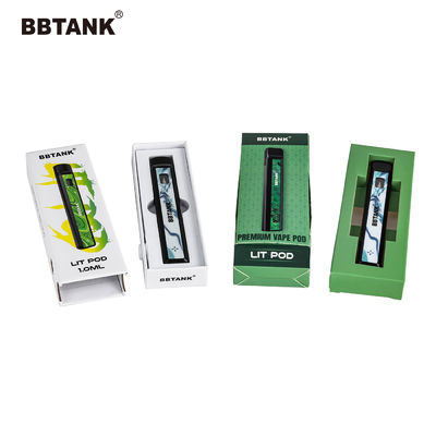กล่องบรรจุภัณฑ์ปากกา Vape กระดาษอาร์ตเดลต้า 9, กล่องกระดาษตลับ THC