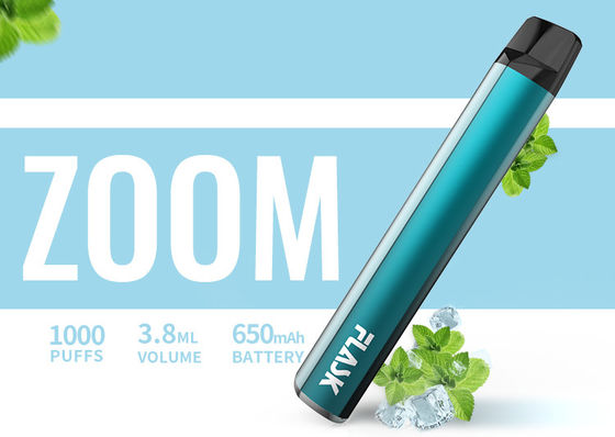 650Mah Electronic 3.8ml 1000puffs ปากกา Vaporizer รส Nicosalt 1%
