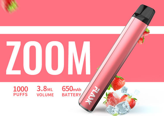 650Mah Electronic 3.8ml 1000puffs ปากกา Vaporizer รส Nicosalt 1%