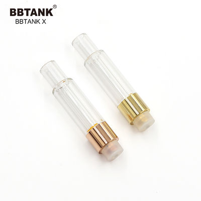 ตลับน้ำมันแก้ว THC 1.0 มล. 510 ขดลวดเซรามิกพร้อมแบตเตอรี่บาง