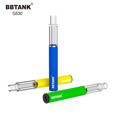 ชาร์จใหม่ได้ 320mAh THC อุปกรณ์ Vape แบบใช้แล้วทิ้ง All Glass Ceramic Coil