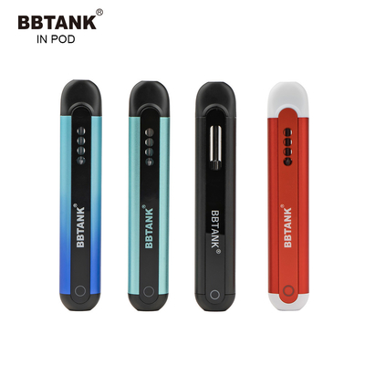 BBTANK 2 ml หนาปากกาน้ำมันทิ้ง lil vape pod อุปกรณ์ชาร์จใน POD โลโก้ที่กำหนดเอง Delta 8 oil pod Vape ปากกา CBD