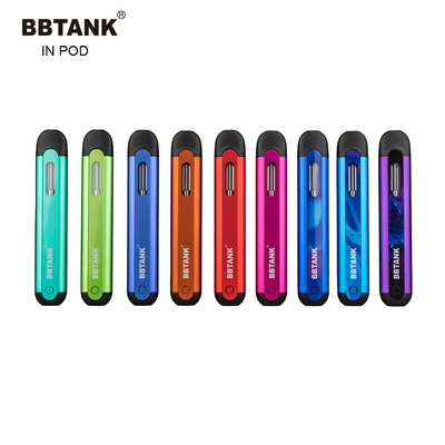 THC ทิ้ง Vape BBTANK ใน pod เติมเงิน E-cig 350 มิลลิแอมป์ชั่วโมงหนาน้ำมัน pod ระบบ Delta 8 ปากกา vape CBD ปากกาน้ำมัน