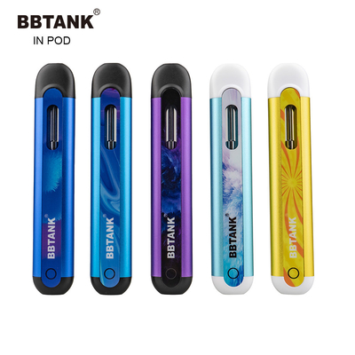 THC ทิ้ง Vape BBTANK ใน pod เติมเงิน E-cig 350 มิลลิแอมป์ชั่วโมงหนาน้ำมัน pod ระบบ Delta 8 ปากกา vape CBD ปากกาน้ำมัน