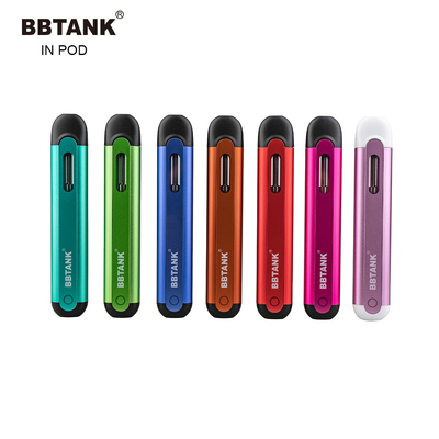 THC ทิ้ง Vape BBTANK ใน pod เติมเงิน E-cig 350 มิลลิแอมป์ชั่วโมงหนาน้ำมัน pod ระบบ Delta 8 ปากกา vape CBD ปากกาน้ำมัน