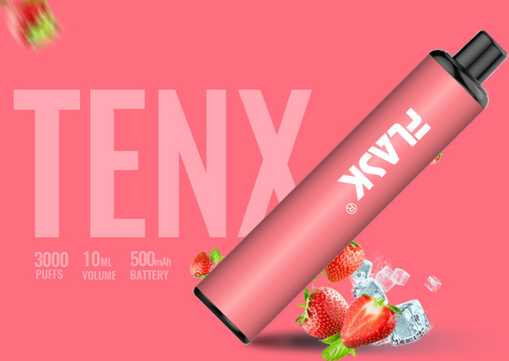 Mesh Coil 3000 Puffs ปากกา Vaporizer รส 10ml 3.7V 1400mAh Battery