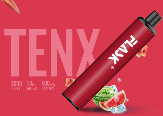 Mesh Coil 3000 Puffs ปากกา Vaporizer รส 10ml 3.7V 1400mAh Battery