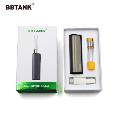 BBTANKโรงงานขายส่งเดิมเต็มตลับแก้ว0.5มิลลิลิตร1.0 2.0กรัม, 510กระทู้พอดีช่วงกว้างน้ำมันหนืด