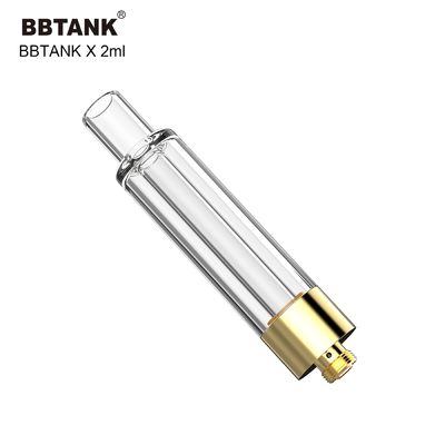 BBtank 2.0ml ตลับแก้วทั้งหมด 510 เครื่องฉีดน้ำแบบเกลียวสำหรับน้ำมันกัญชาแบบหนา