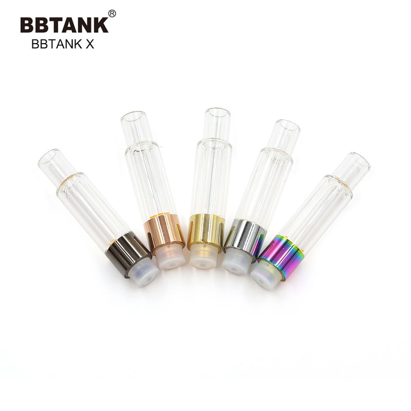 ตลับน้ำมันเซรามิก 1.0 มล. 510 ด้าย CBD น้ำมัน Vape ปากกาพร้อมถังแก้ว