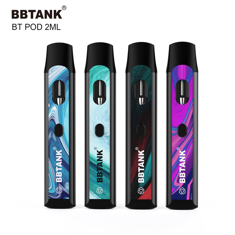 ปุ่ม 2ml ทิ้ง vape pod อุ่นตลับขดลวดเซรามิกสำหรับ delta 8 thc